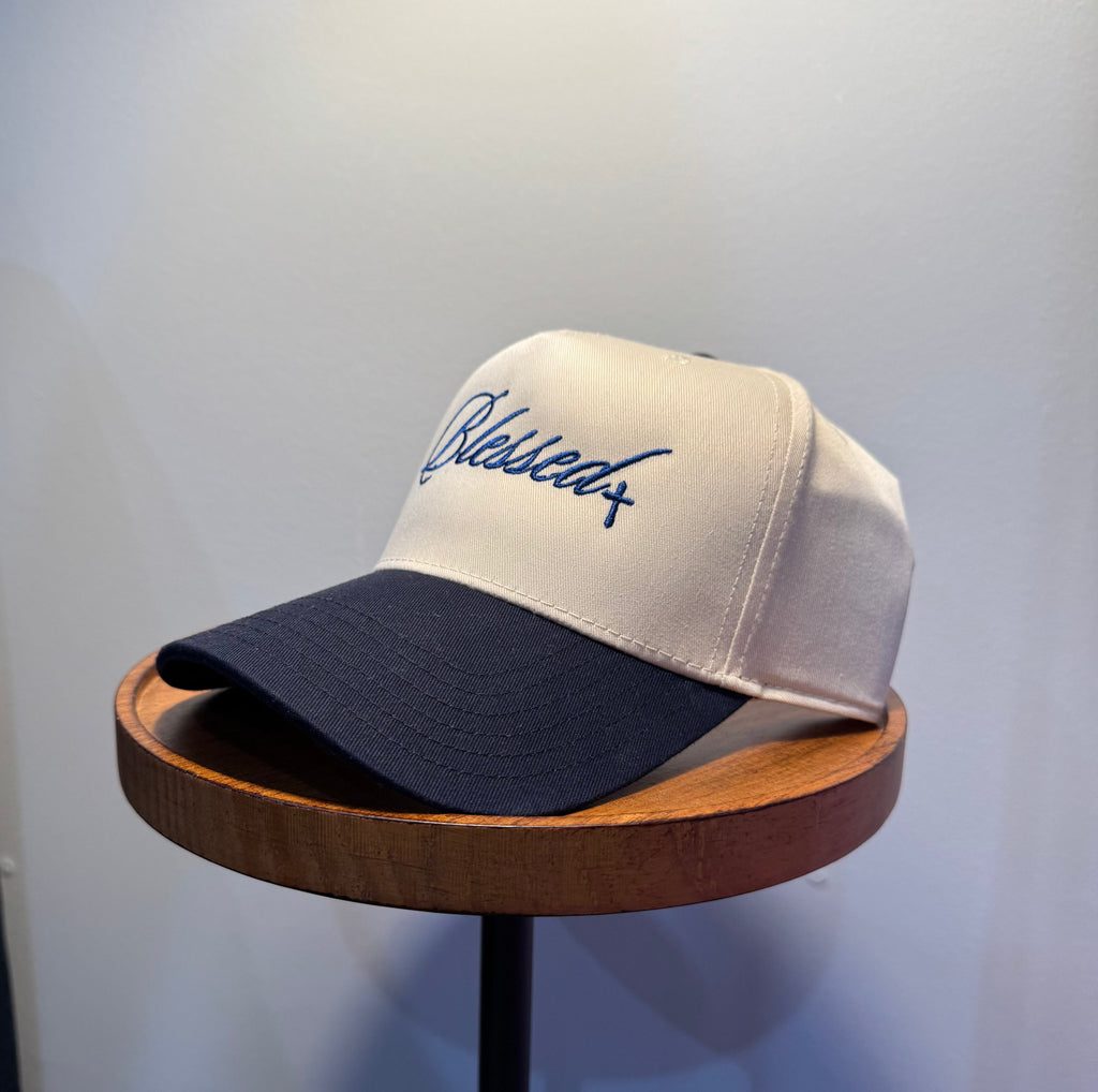 Blessed Cap – Edición Navy blue & Green Sarie Attire